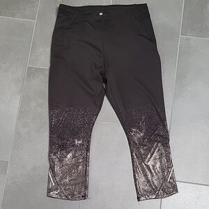 Black and Silver Athletic Leggings